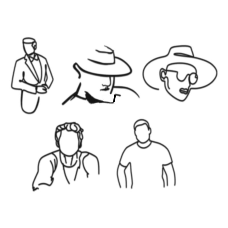 Sketch Face Acrylic Birthday C - đánh giá và giá Suit Supply Wedding Party