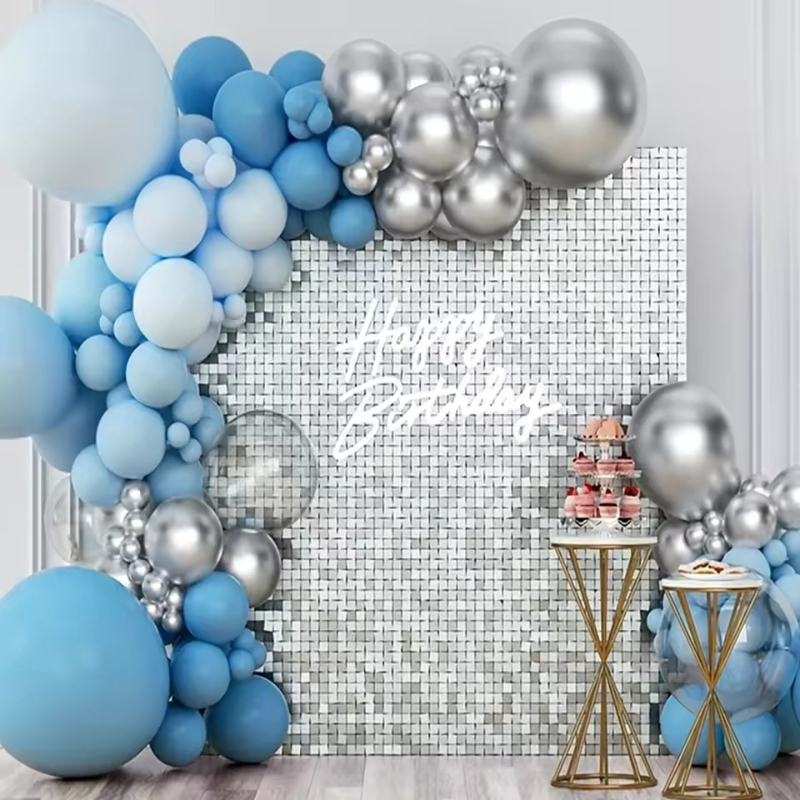 1/2/6/10PCS Silvery/Golden/Bla - đánh giá và giá Wedding Backdrop Curtain