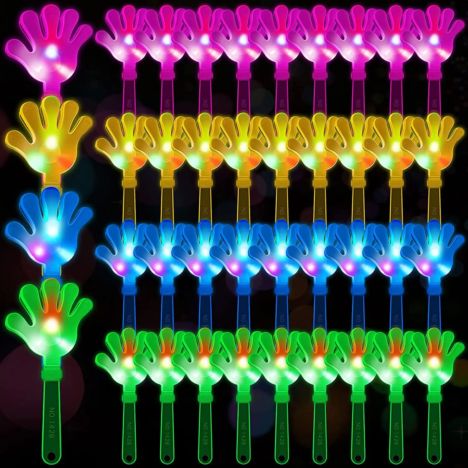 12pcs Hand Clappers Light up L - đánh giá và giá Wedding Event Supply