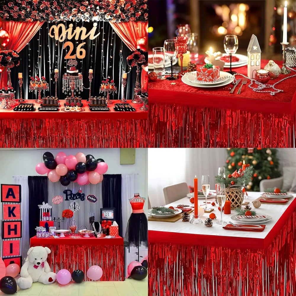 22Pcs Red Foil Streamers & Red - đánh giá và giá Wedding Supply Canada