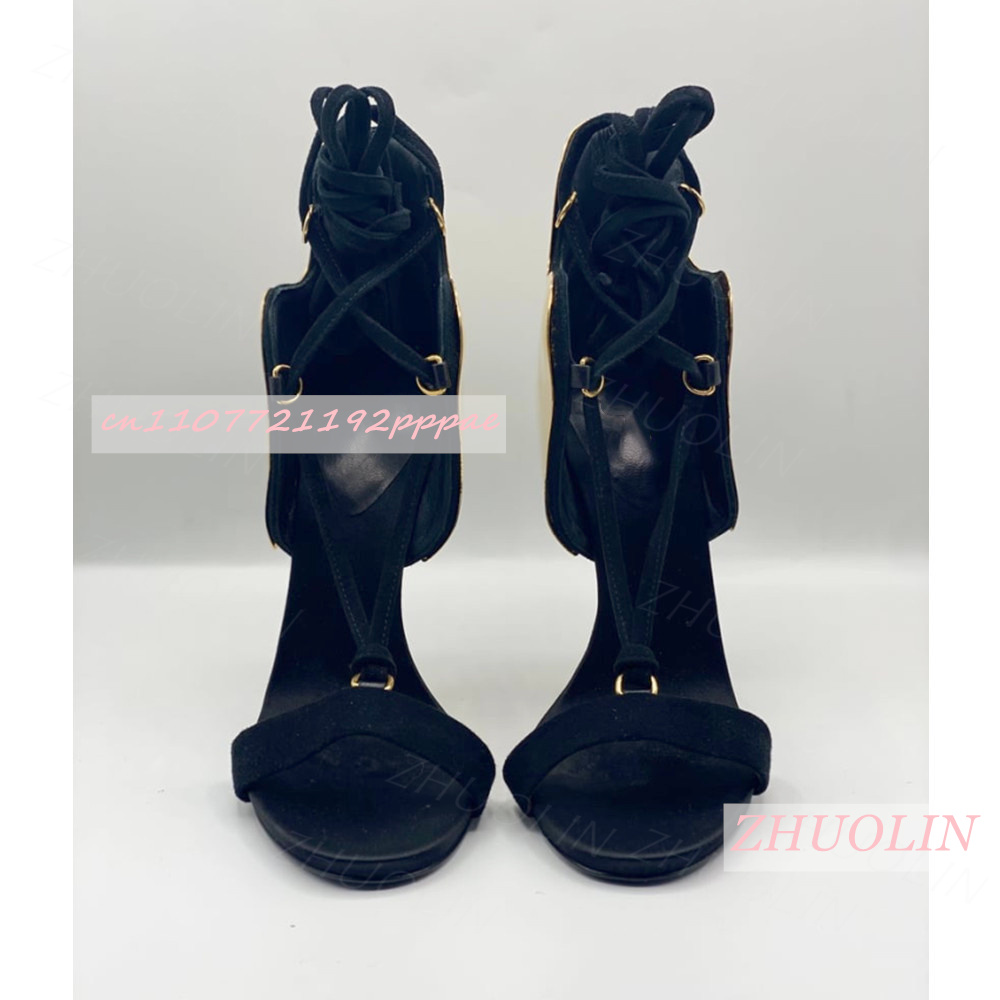 Gold Metal Decoration Open Toe - đánh giá và giá Wedding Super