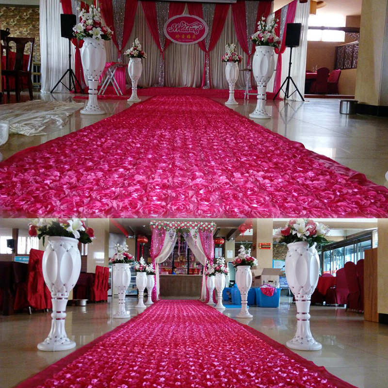 10M Chất Liệu Vải Satin 3D Hoa - đánh giá và giá Wedding Backdrop Curtain