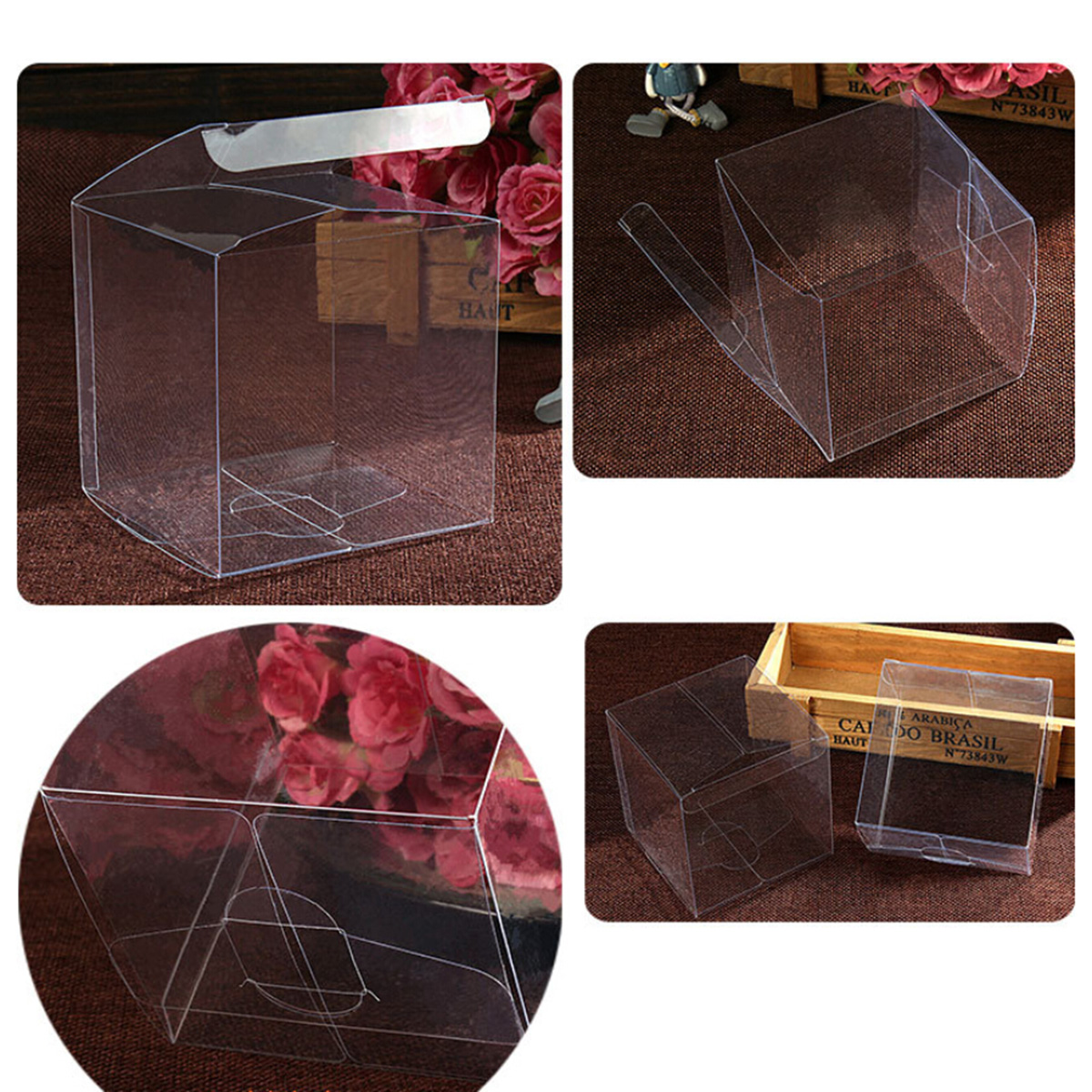50pcs Clear PVC Plastic Boxes  - đánh giá và giá Wedding Event Supply