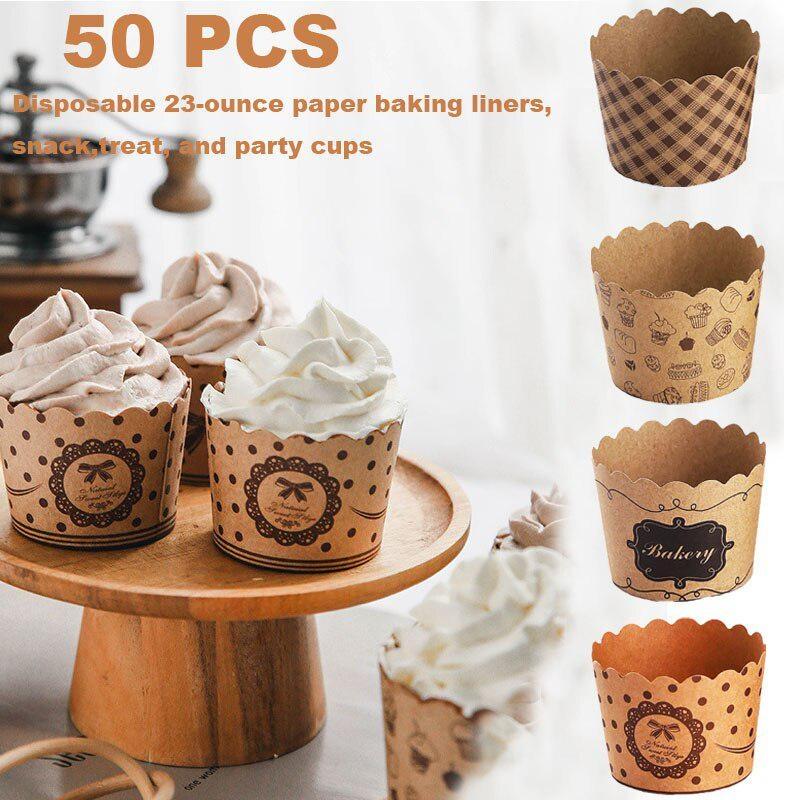 50Pcs/Pack Cupcake Paper Cups  - đánh giá và giá Wedding Cake Supply