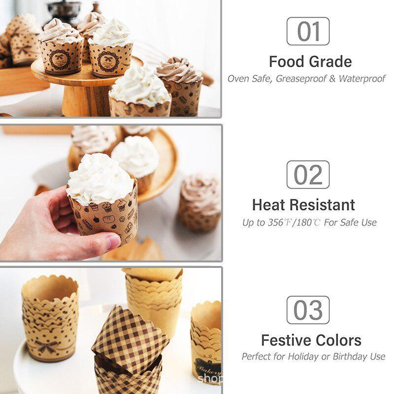50Pcs/Pack Cupcake Paper Cups  - đánh giá và giá Wedding Cake Supply