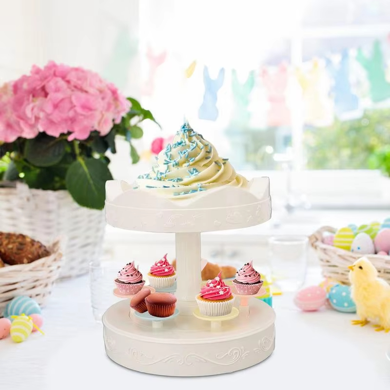 2-tier Automatic Rotating Cake - đánh giá và giá Wedding Cake Supply