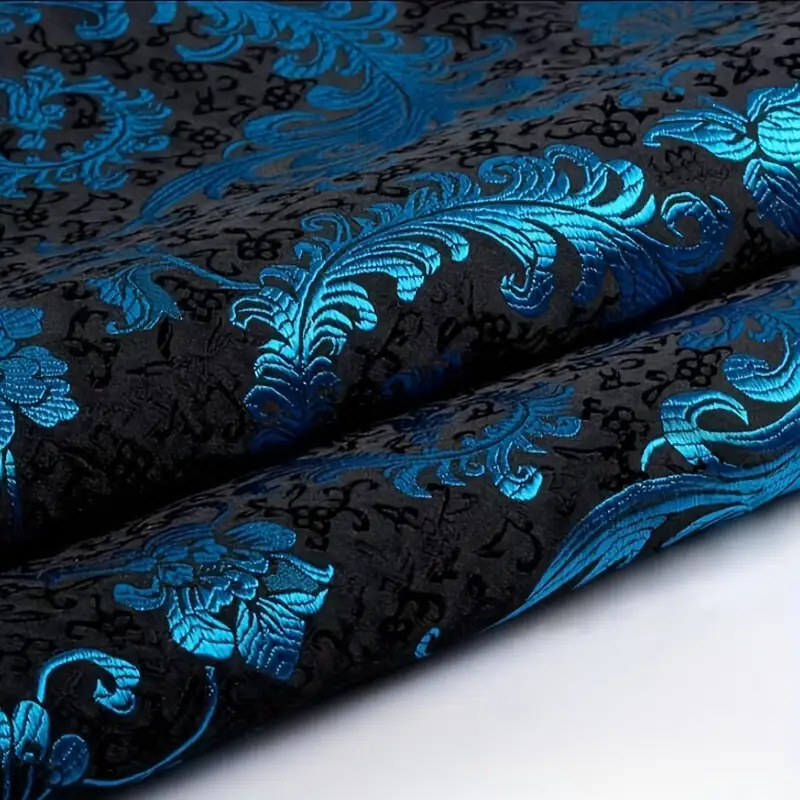 3D Blue Phoenix Tail Brocade F - đánh giá và giá Wedding Decoration Supply