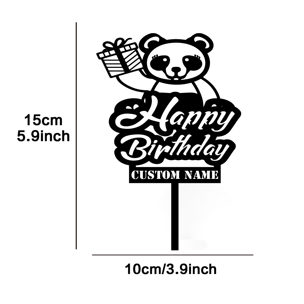 1PC Cute Happy birthday wishes - đánh giá và giá Wedding Cake Supply