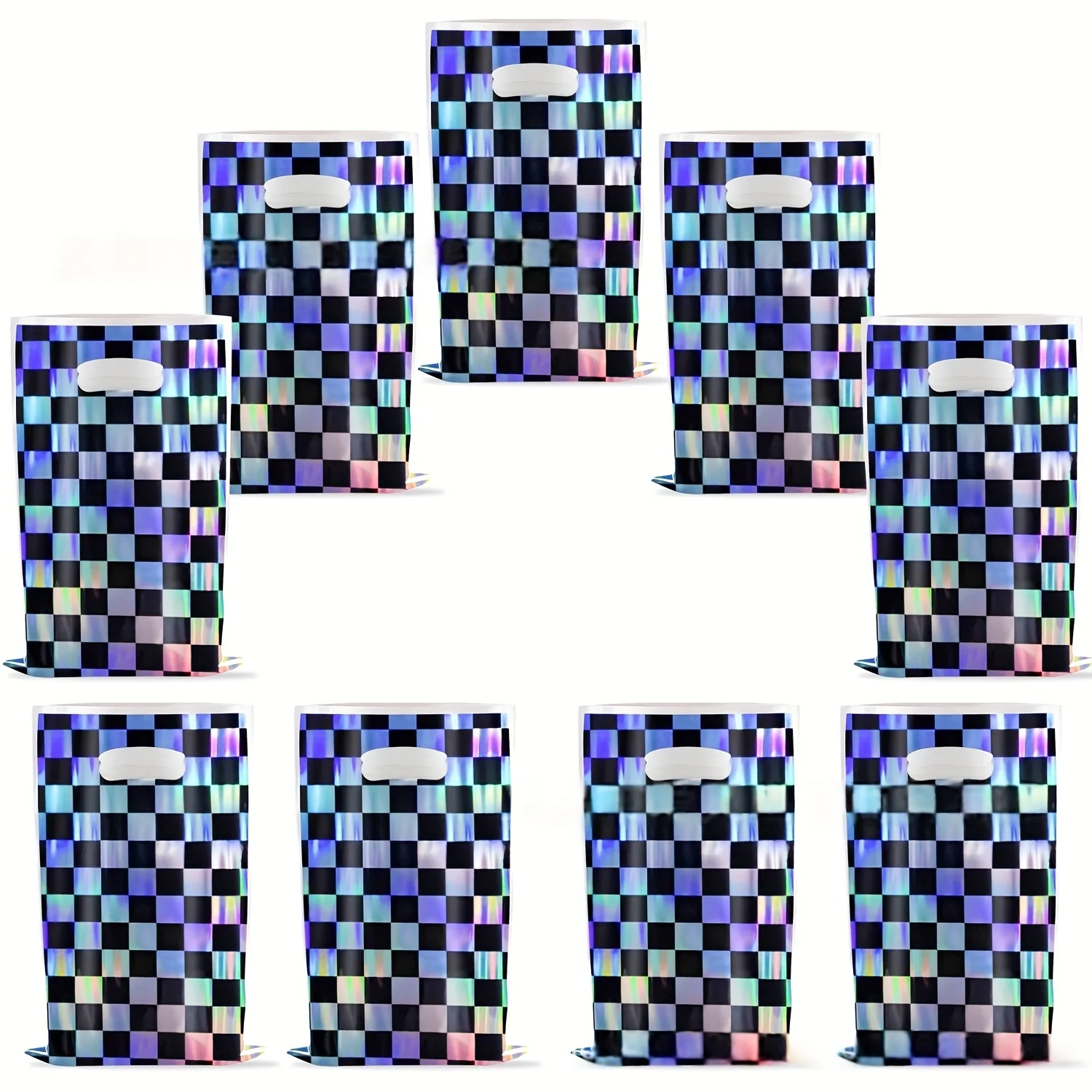 10/20/30pcs Black Laser Checke - đánh giá và giá Wedding Event Supply