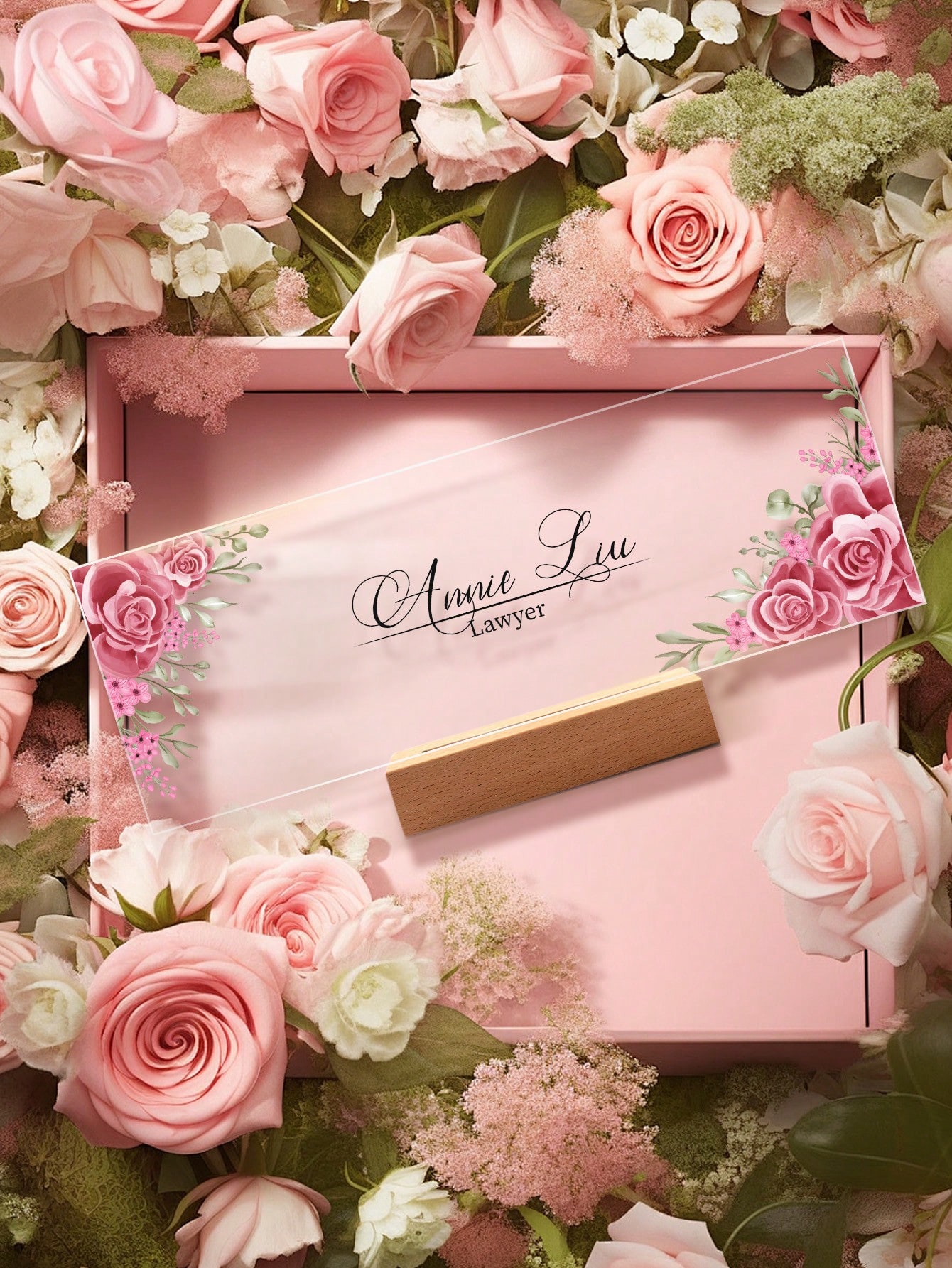 1pc Custom Acrylic Desk Namepl - đánh giá và giá Wedding Job